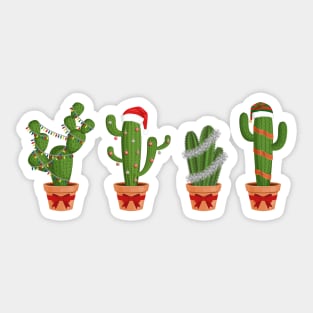 Christmas Cactus Sticker